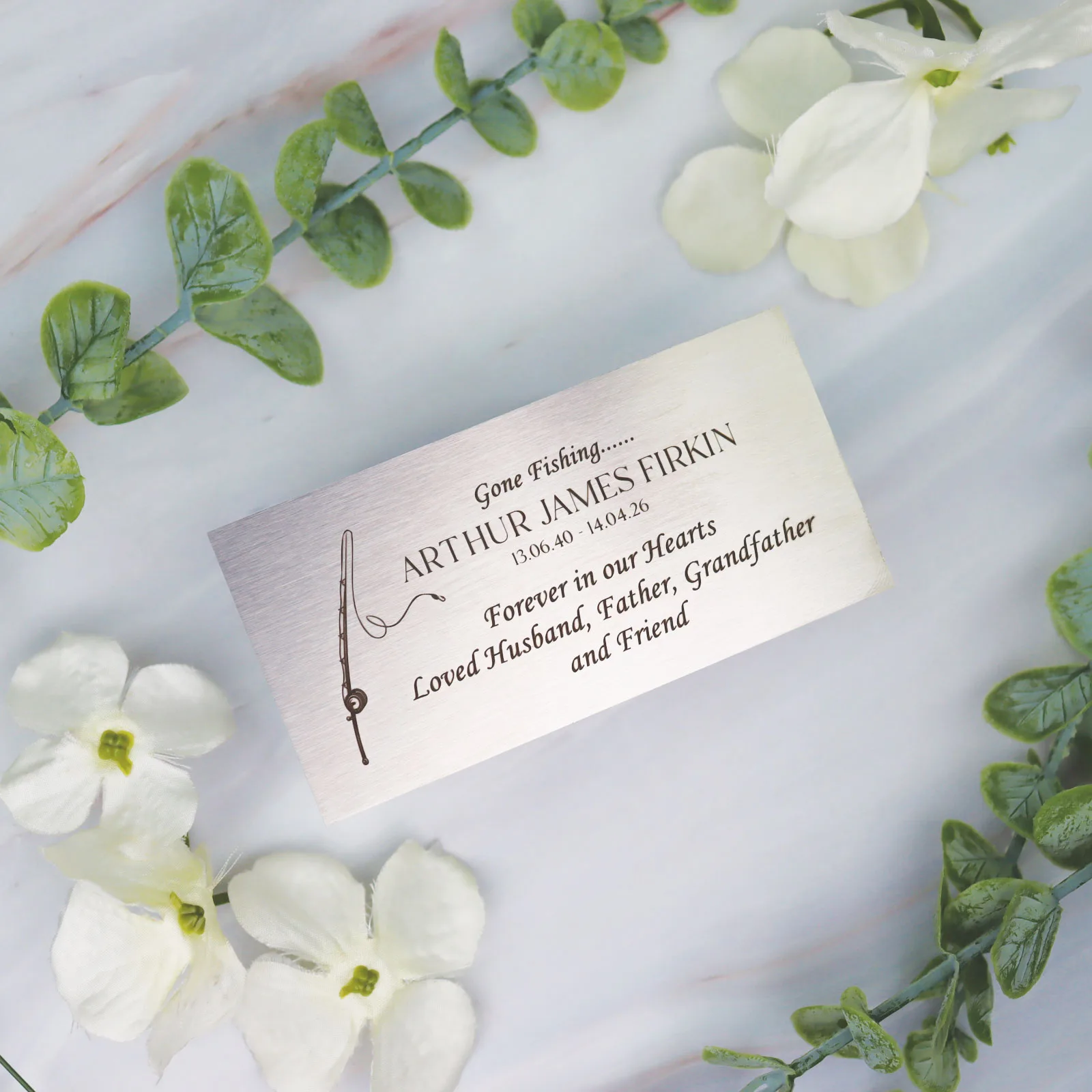 Stainless Steel Engraved Memorial Plaque