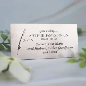 Stainless Steel Engraved Memorial Plaque