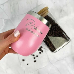 Personalised Coffee Order Tumbler Engraved with Your Name