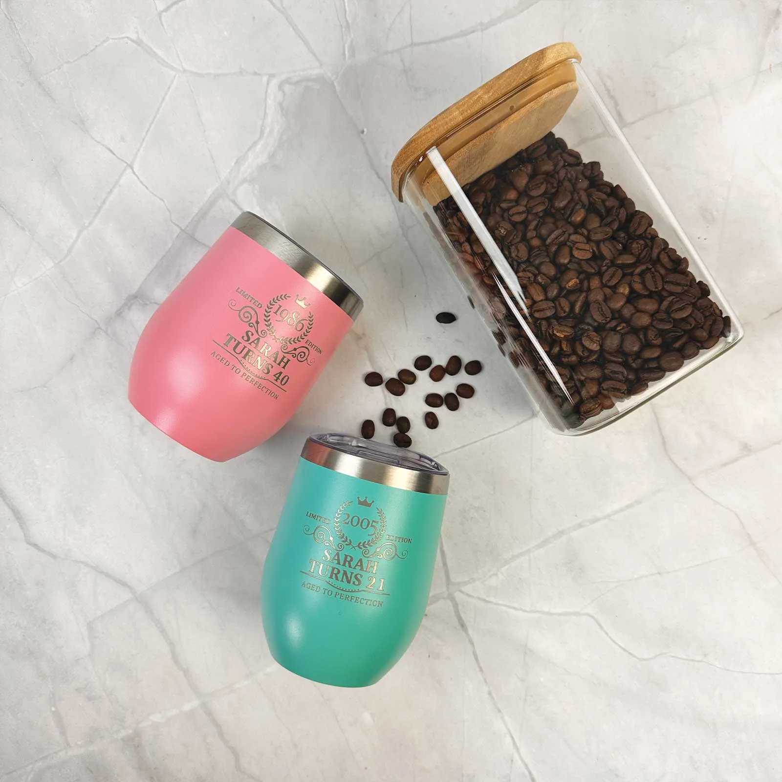 Personalised Birthday Stainless Steel Tumbler