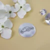 Personalised outline coin with custom text