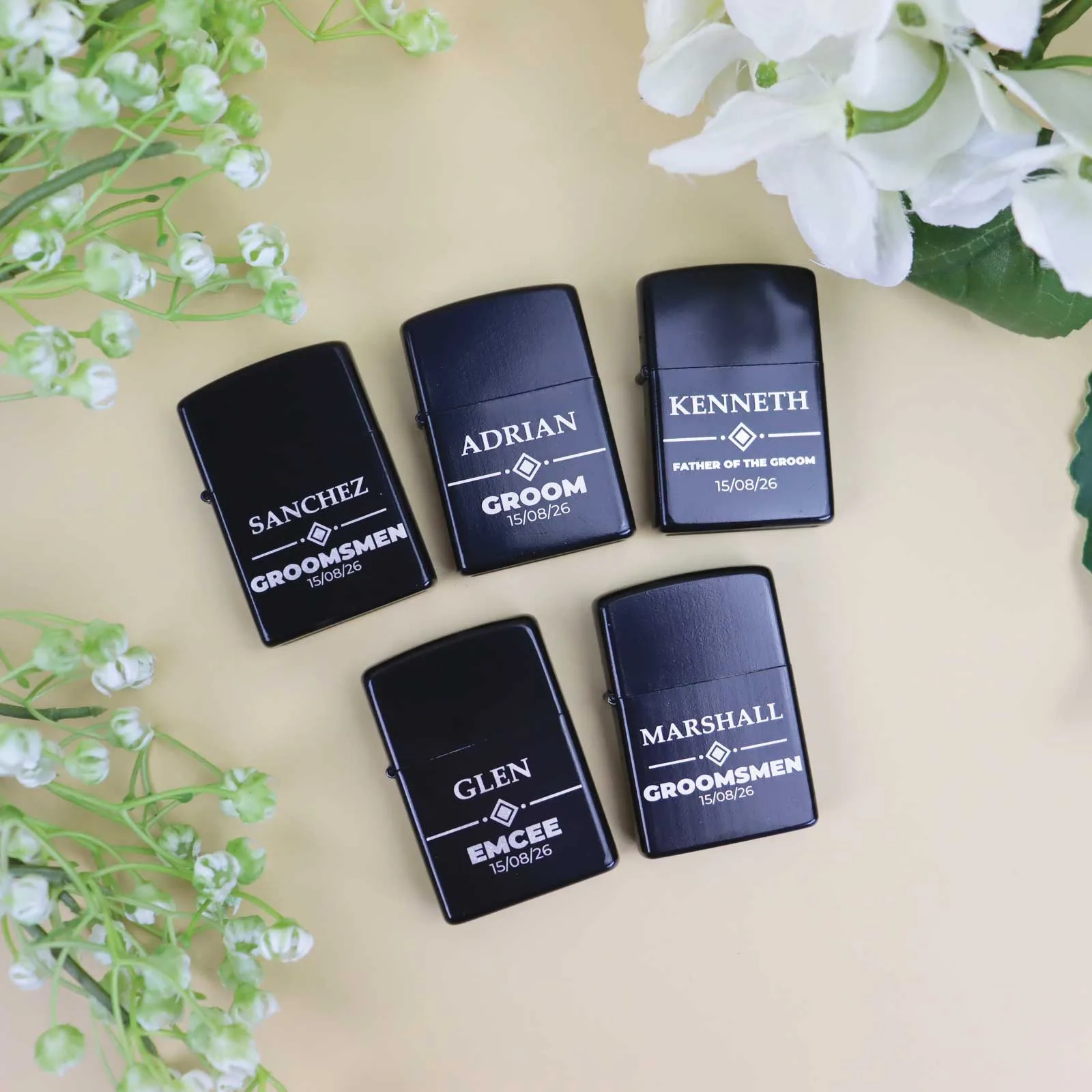 Wedding Engraved Lighter for the Bridal Party