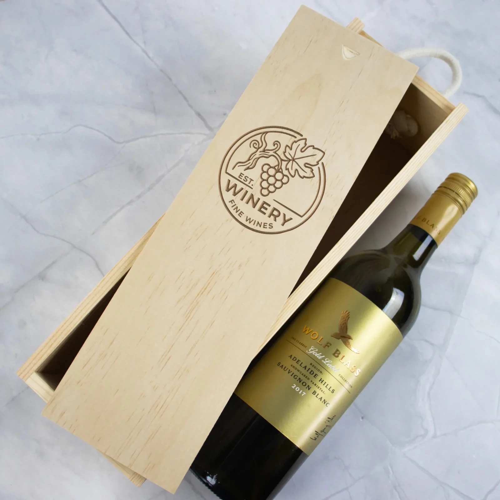 Corporate Wine Box Engraved