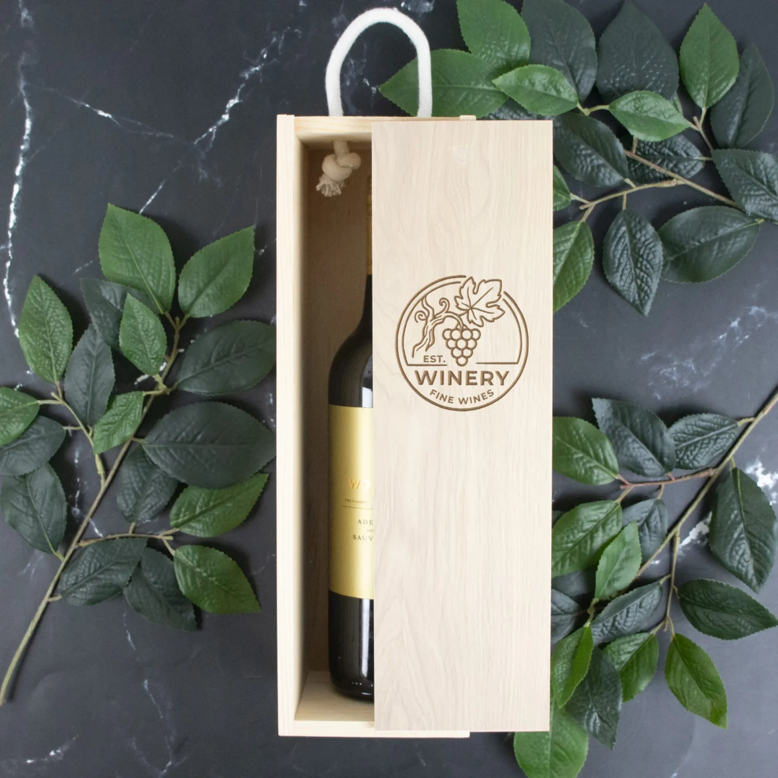 Corporate Wine Box Engraved