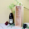 Wedding couples uv printed wine box 1 Grape design wine box