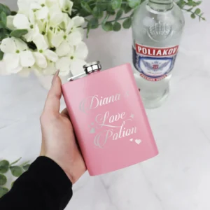 Light pink love potion flask
