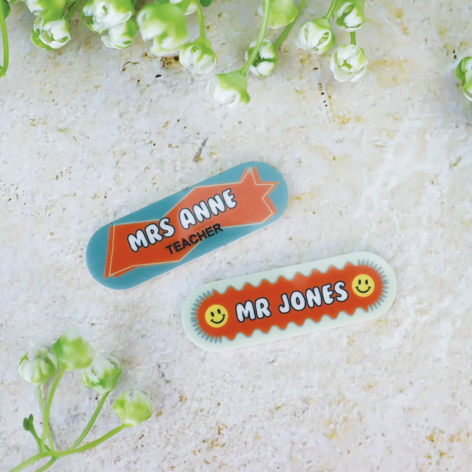 Retro Name Badge