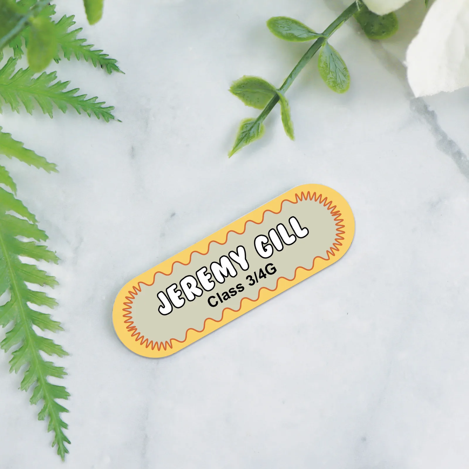 Retro Name Badge
