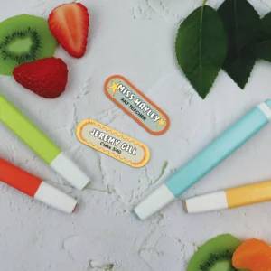 Retro name badge