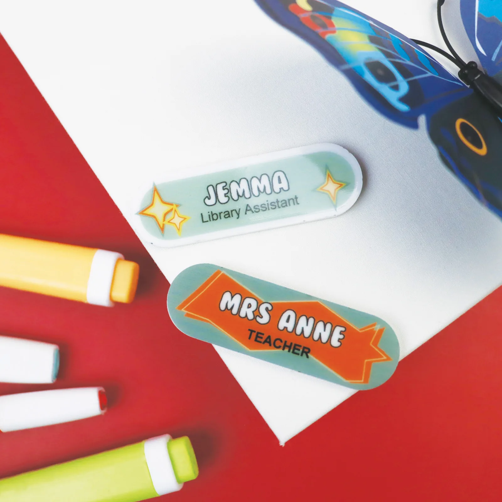 Retro Name Badge