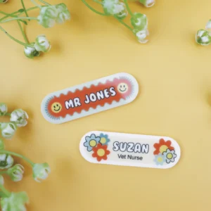 Retro Name Badge
