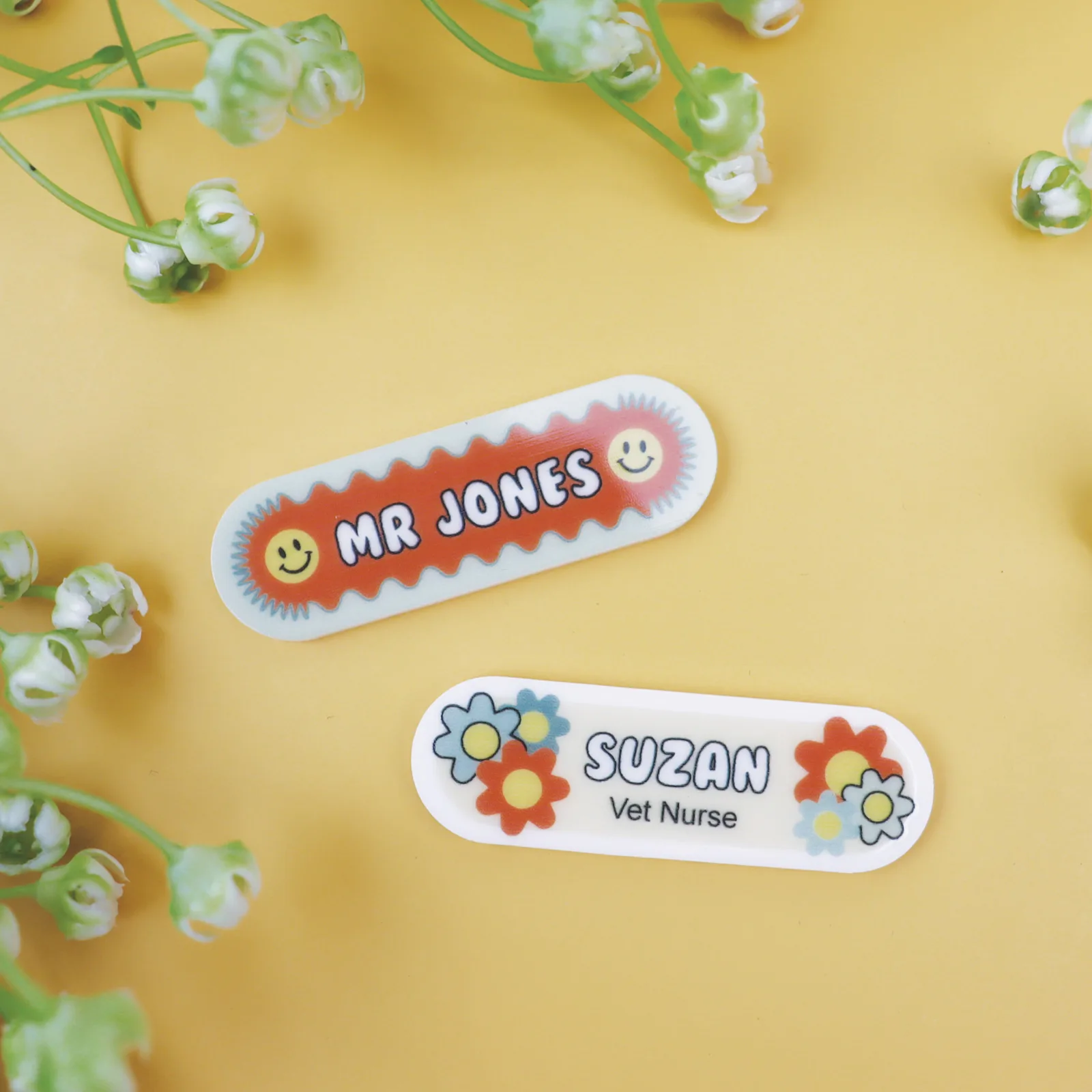 Retro Name Badge
