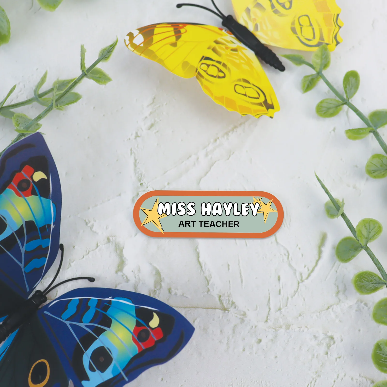 Retro Name Badge