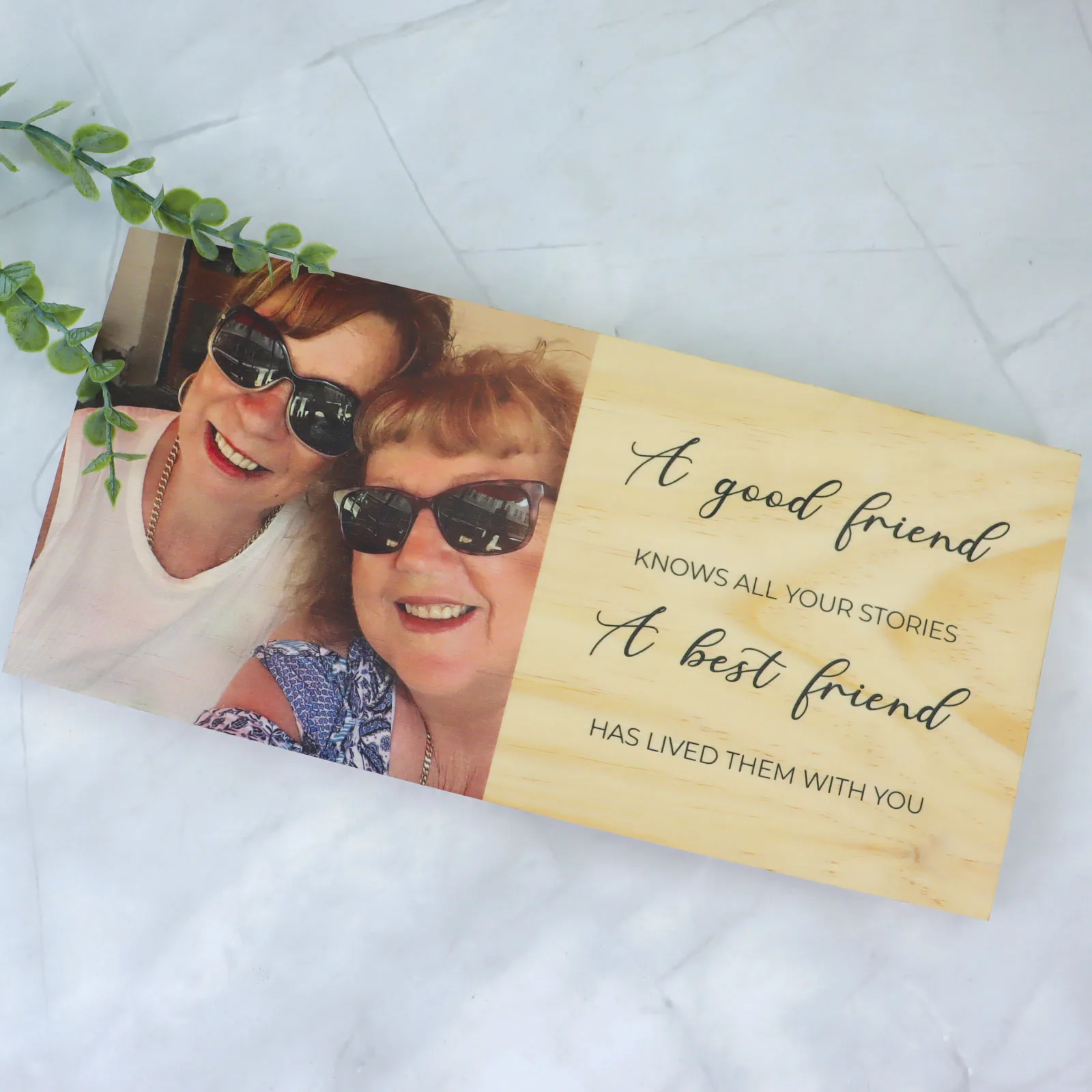 Best Friends Wooden Photo Block