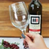 Personalised birthday wine glass