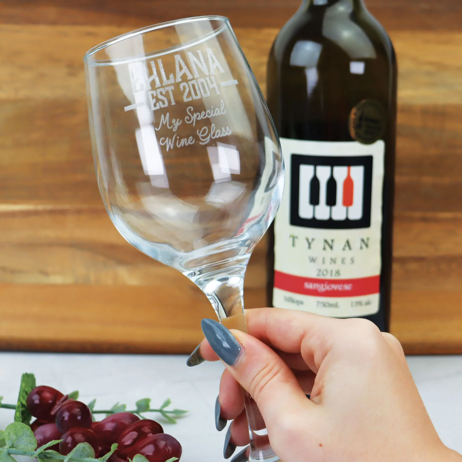 Personalised Birthday Wine Glass