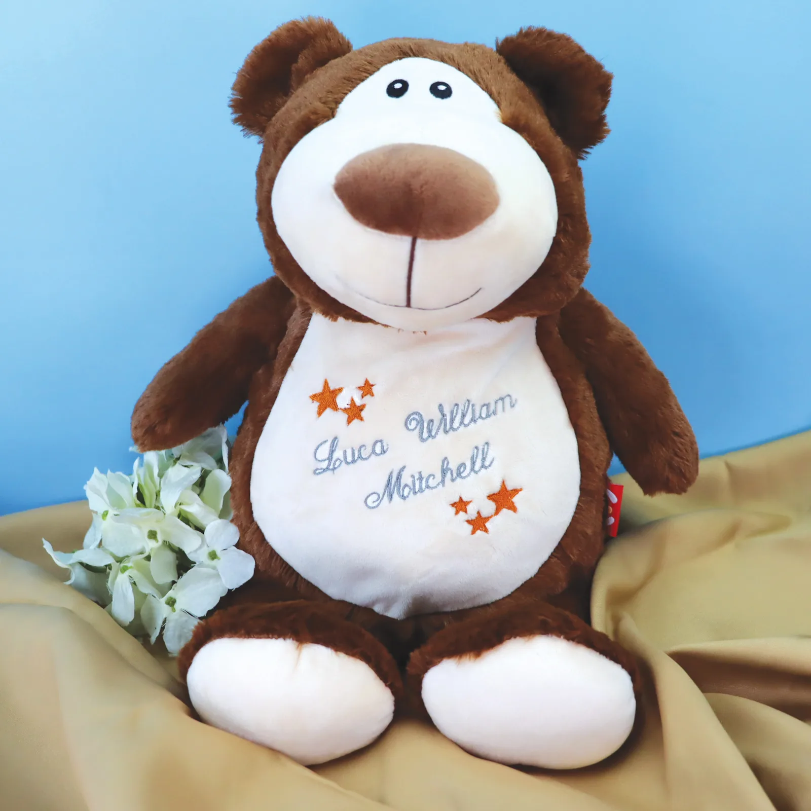 Brown Bear Embroidered Teddy