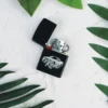 Custom logo engraved lighter | refillable steel lighter 1 Custom logo lighter