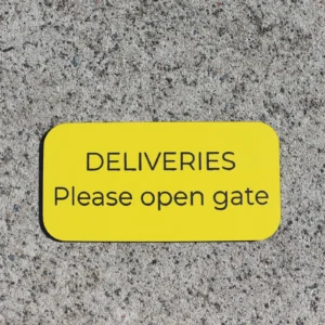 Engraved Plaque for Outdoor Use