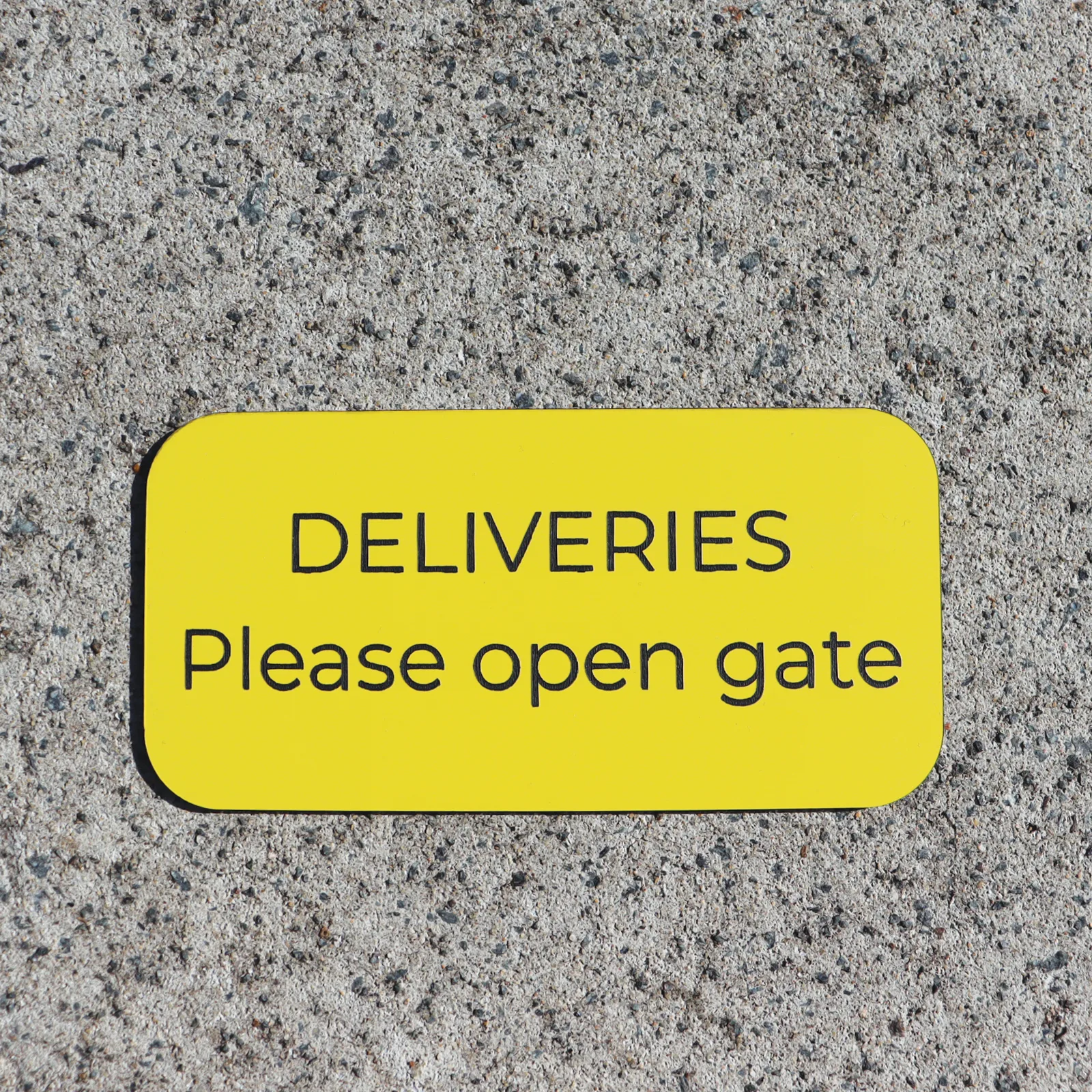 Engraved Plaque for Outdoor Use