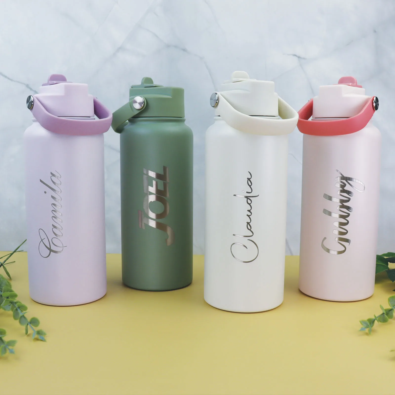 Pastel Strapped Drink Bottle