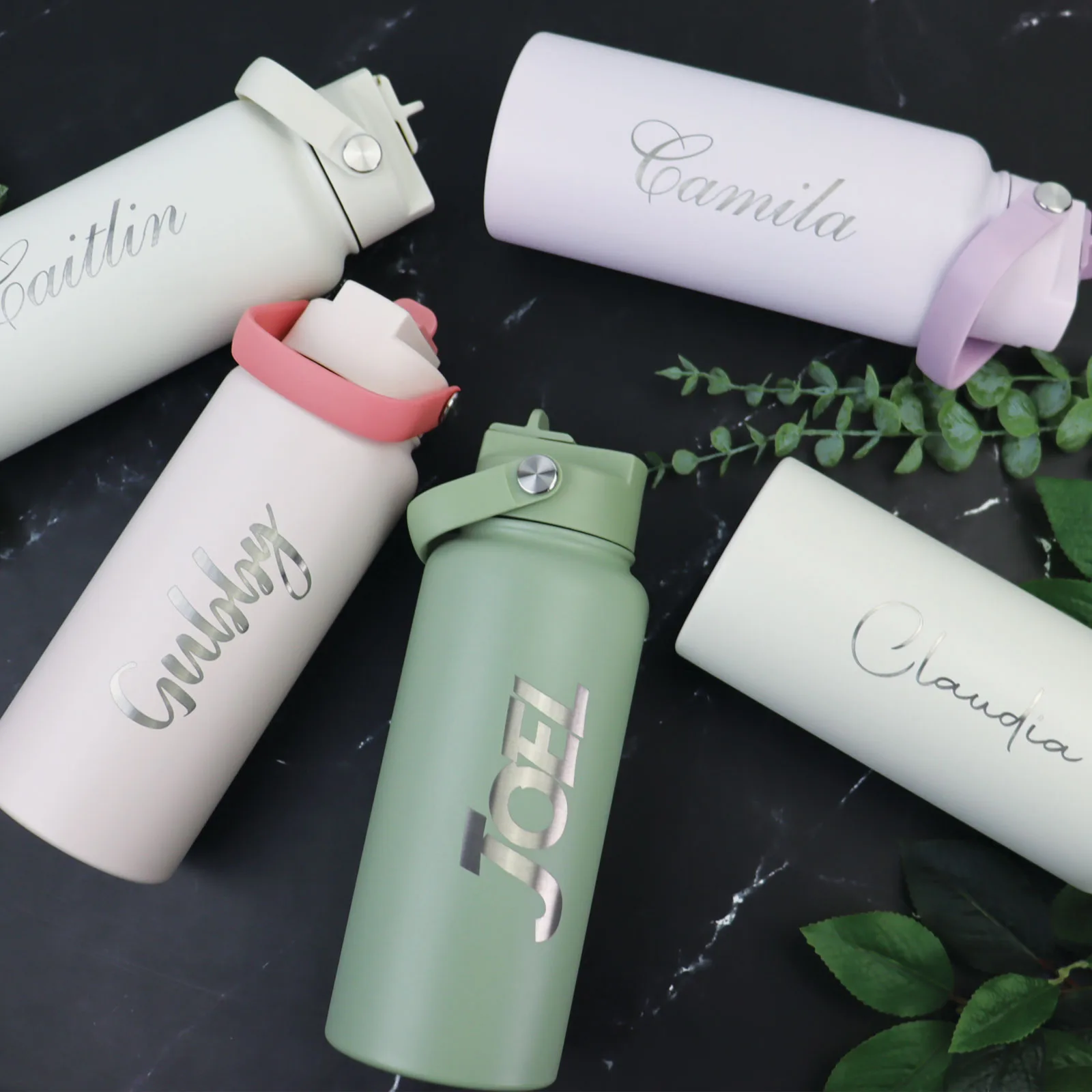 Pastel Strapped Drink Bottle