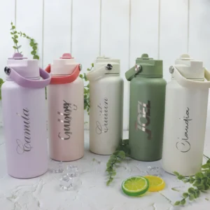 Pastel Strapped Drink Bottle