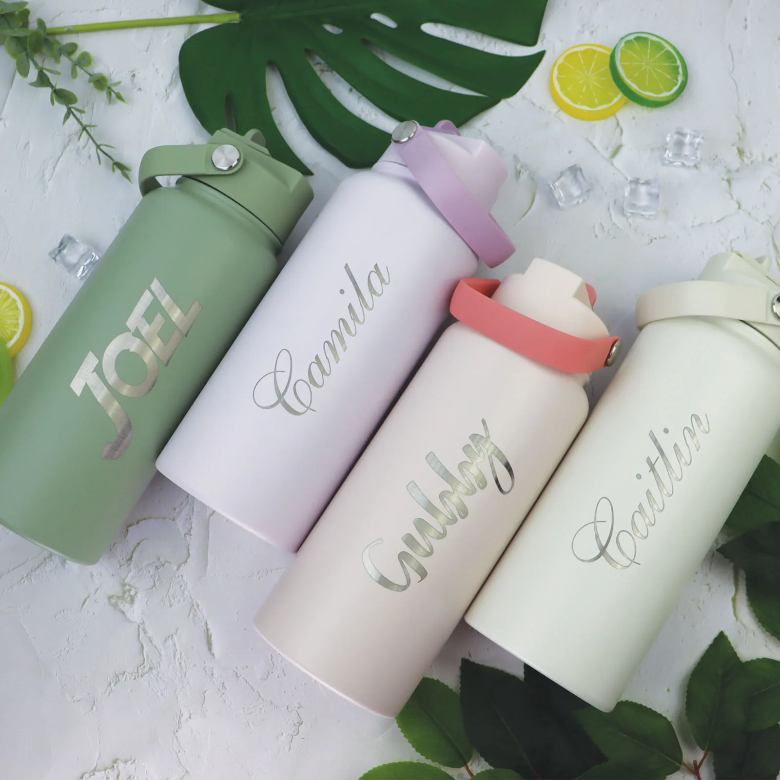 Pastel Strapped Drink Bottle