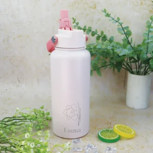 Birth Flower 1L Personalised Drink Bottle