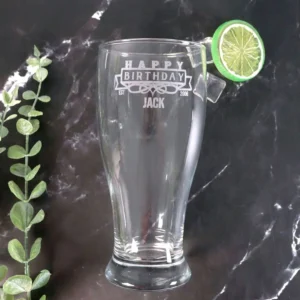 Birthday Engraved Schooner Glass