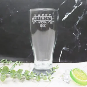 Birthday Engraved Schooner Glass