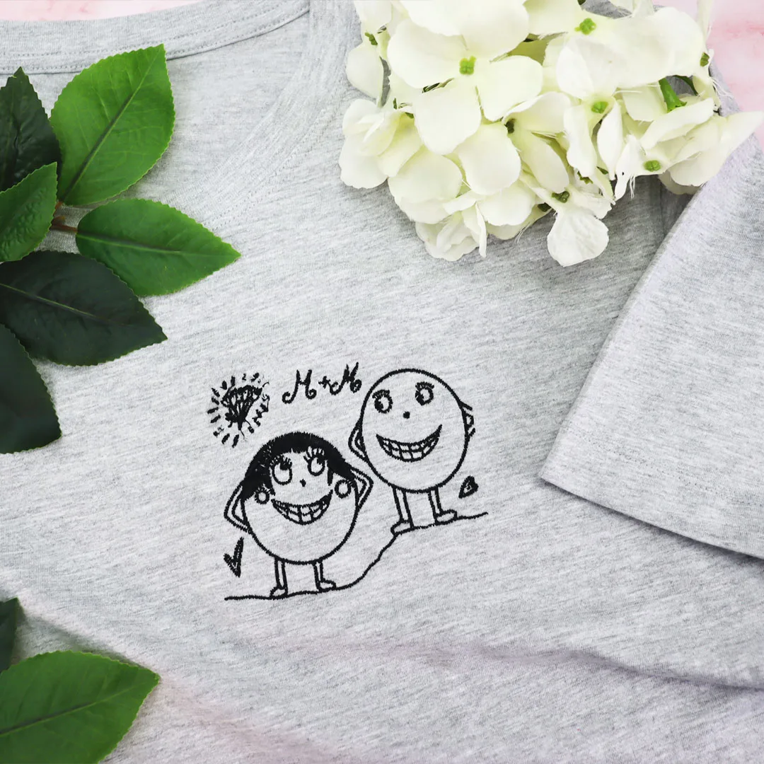 Kids Drawing Embroidered Shirt