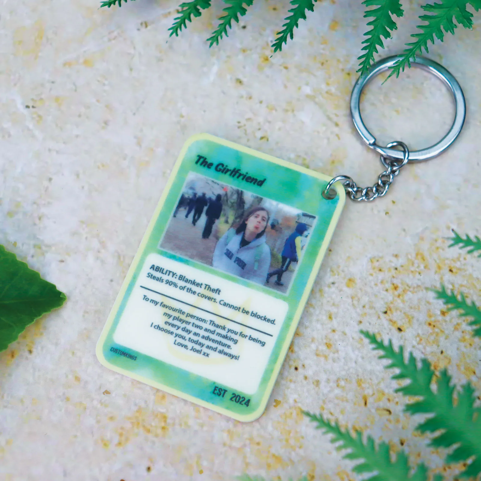 Personalised Photo Card Keychain