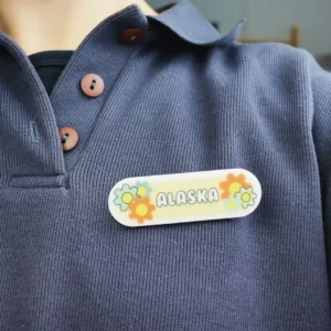 Retro Name Badge