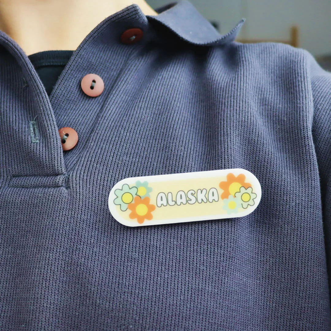 Retro Name Badge