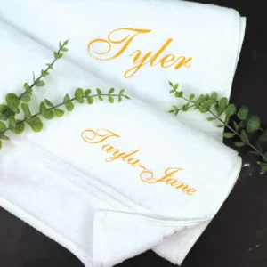 Kid's Embroidered Bath Towels