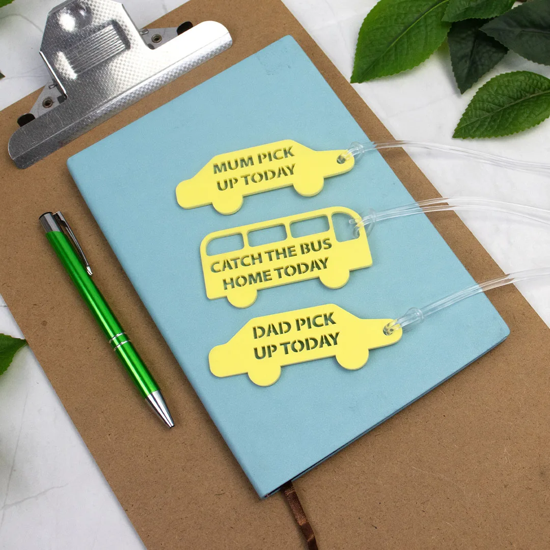After School Bag Tags Set of 3