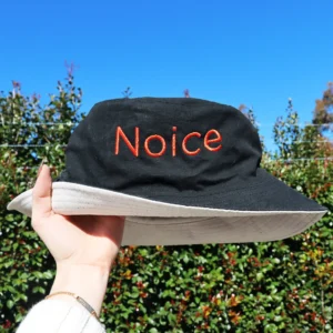 Two Toned Adult Embroidered Bucket Hat