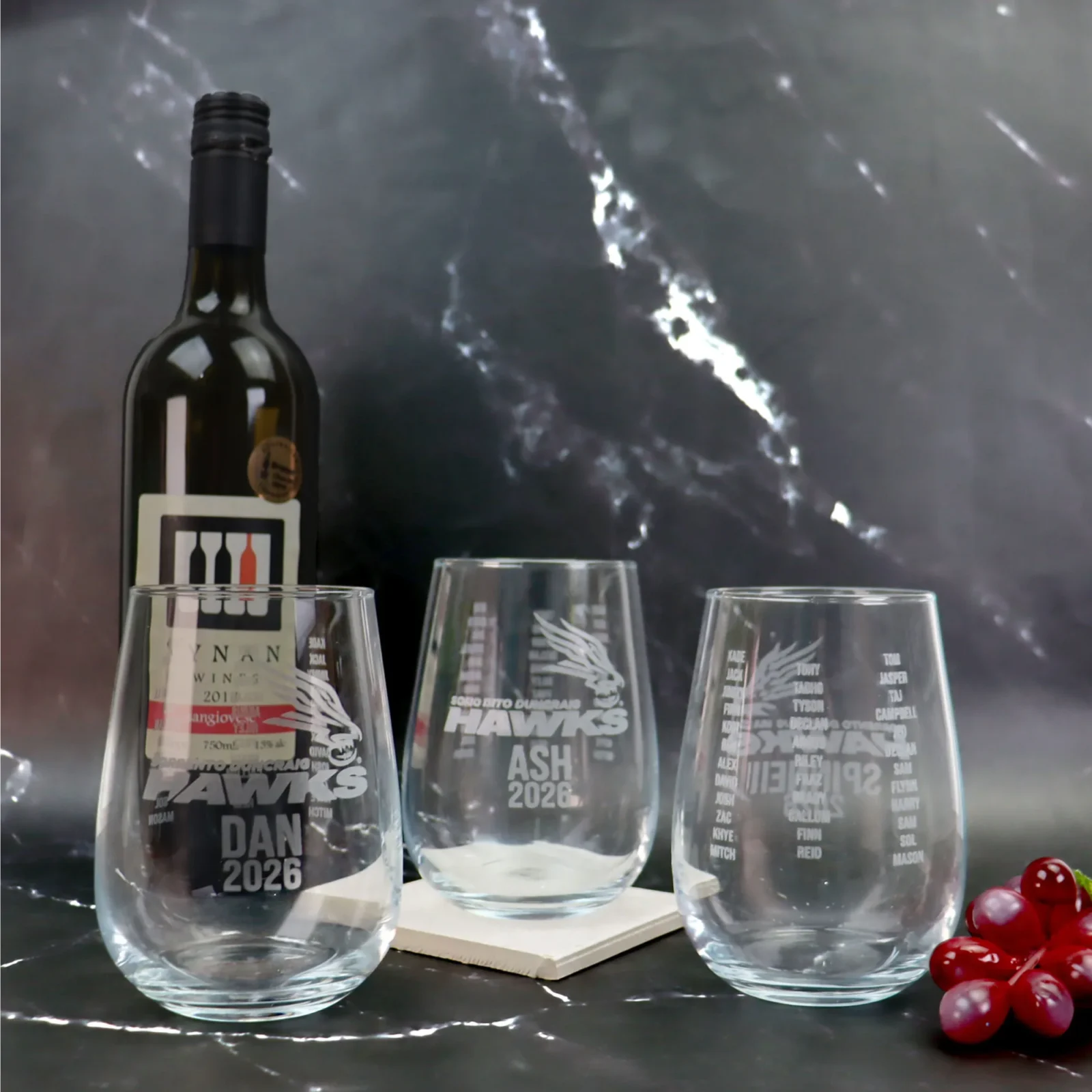 Coach Stemless Wine Glass