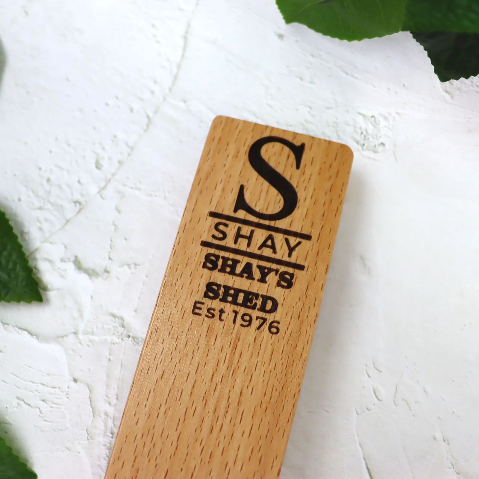 Engraved Oak Beer Tap Handle