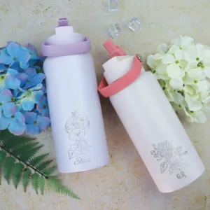 Birth Flower 1L Personalised Drink Bottle
