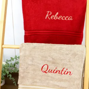 Kid's Embroidered Bath Towels