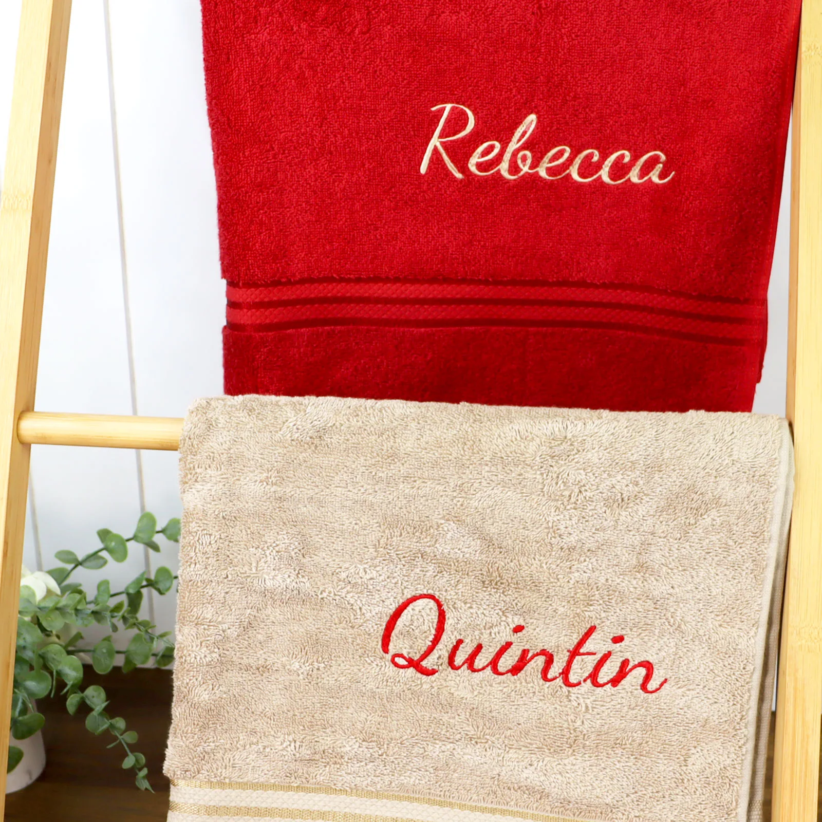 Kid's Embroidered Bath Towels