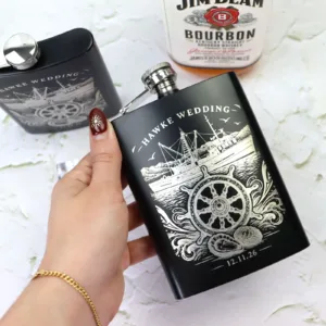 Corporate 8oz Flask with Logo