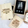 Father's day boxed scotch glass set with whiskey stones