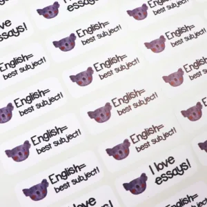 Personalised School Label Stickers