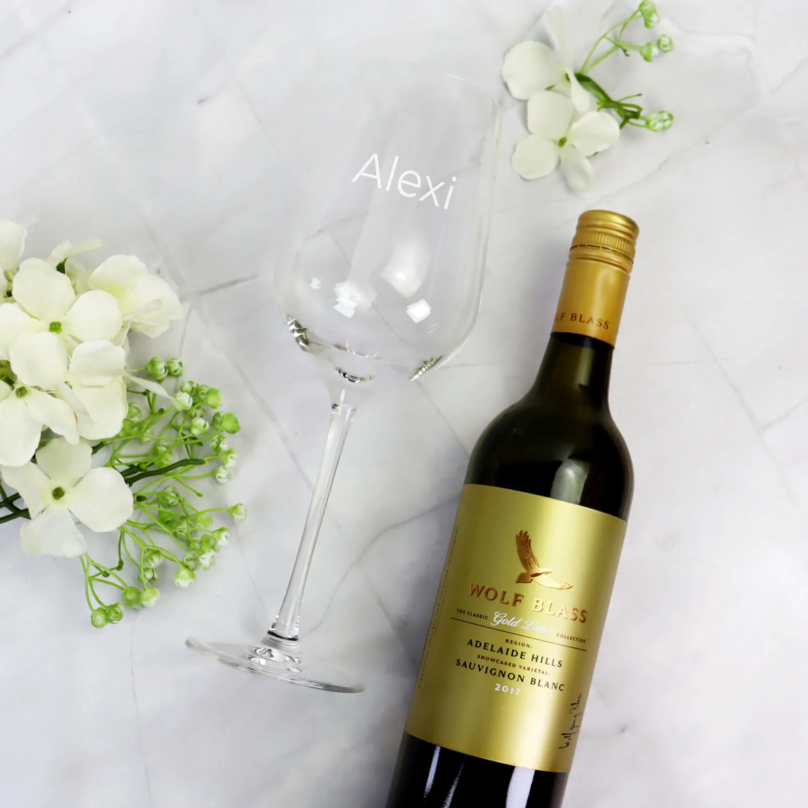 Red Wine 620ml Crystal Glass Customised